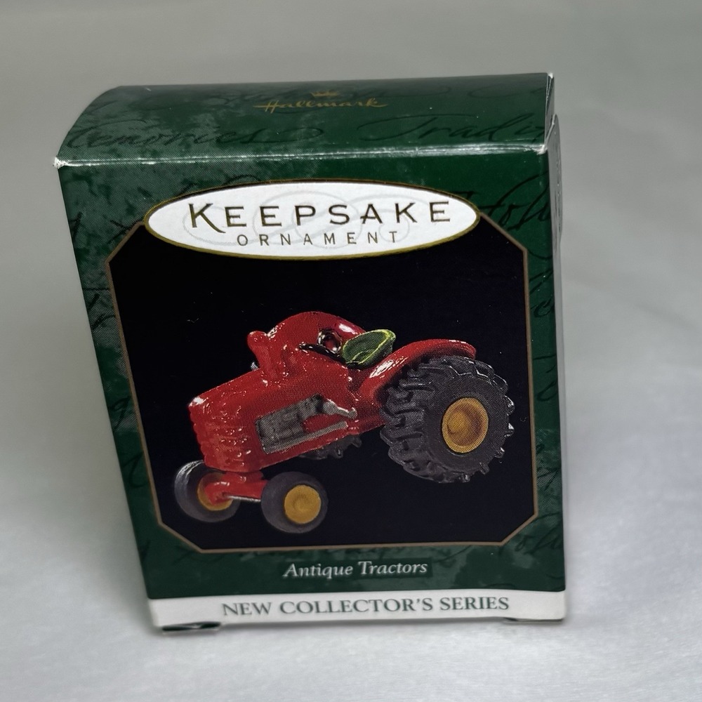 1997 Antique Tractors #1 ~ Wheels Move ~ Hallmark Miniature Ornament
